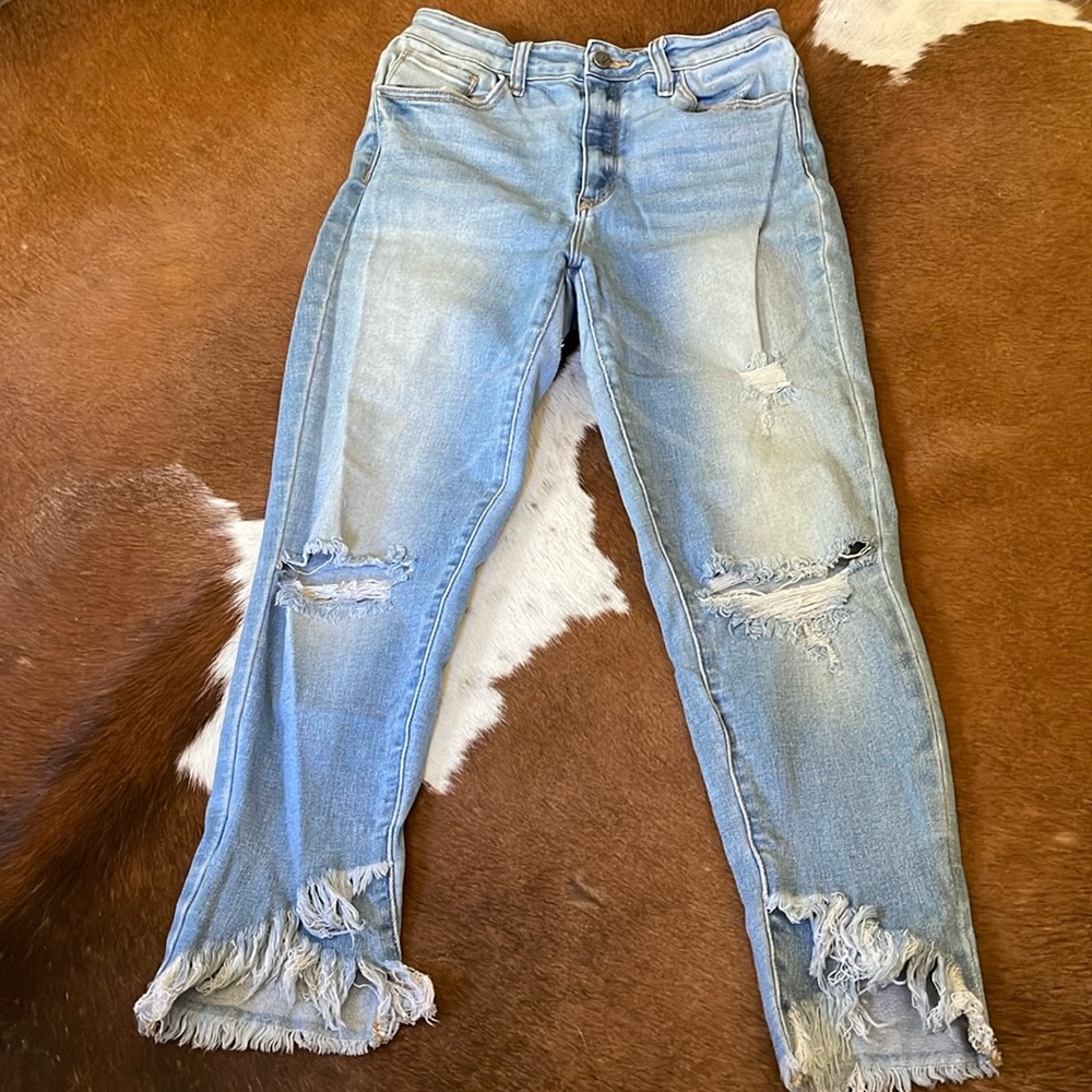 Kancan Ankle Destructed Skinny Jeans